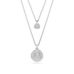 Swarovski® 'Meteora' Women's Base Metal Necklace - Silver 5684244