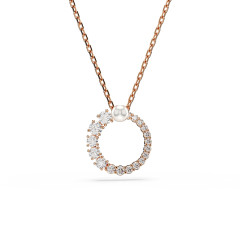 Swarovski® 'Matrix' Women's Gold Plated Metal Necklace - Rose 5692265