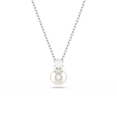 Swarovski® 'Matrix' Women's Base Metal Necklace - Silver 5693897