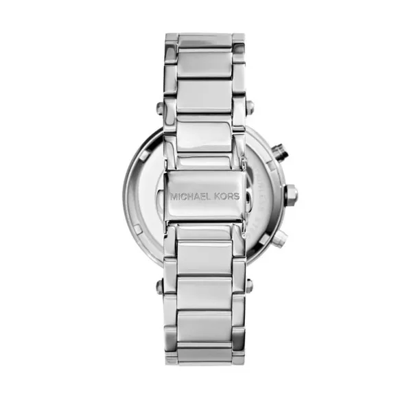 Michael Kors Parker MK5353 Womens Stainless Steel Analog Silver Dial Watch popular UC787