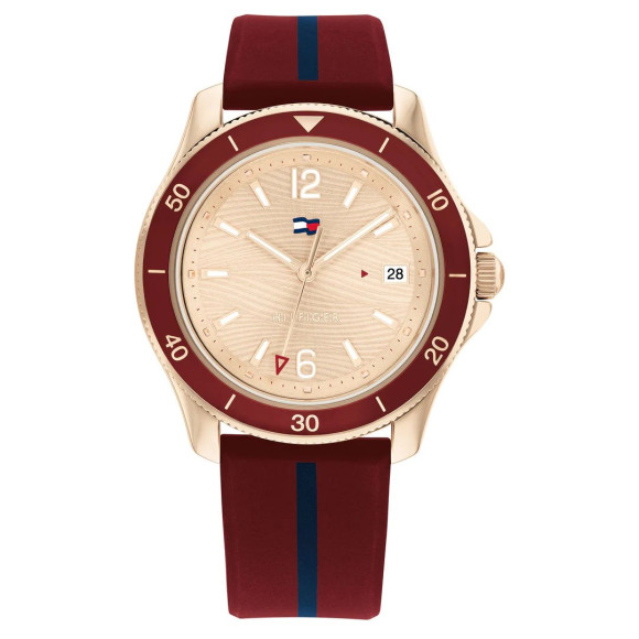 Red tommy hilfiger watch cheap
