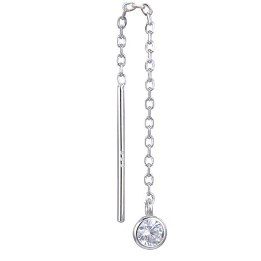 Gena.paris® 'Round' Damen Sterling Silber Ohrhänger - Silber GBO1530/35-W