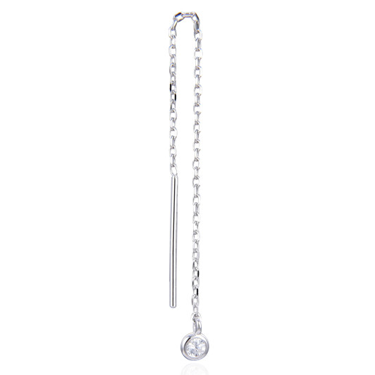 Gena.paris® 'Round' Damen Sterling Silber Ohrhänger - Silber GBO1530/60-W