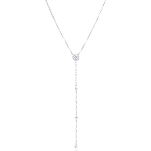Gena.paris® 'The One' Damen Sterling Silber Halsband - Silber GC1597-W