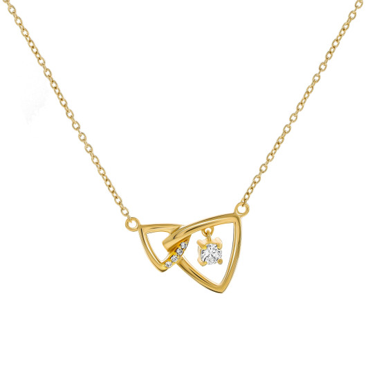 Orphelia® 'Santorini' Dames Zilver 925 925 Collier - Goudkleurig ZK-7570/G