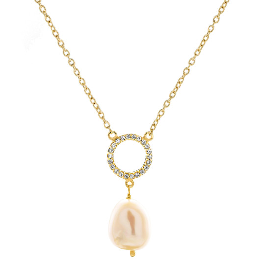 Orphelia® 'Spa' Dames Zilver 925 925 Hanger met Ketting - Goudkleurig ZK-7575/G