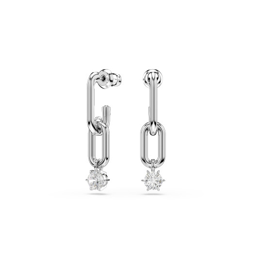 Swarovski® 'Constella' Femmes Métall Boucle d'oreille - Argent 5728584