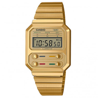 Casio® Digital 'Vintage' Men's Watch A100WEG-9AEF #1