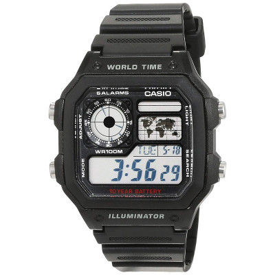 Casio® Digital 'Collection' Men's Watch AE-1200WH-1AVEF #1