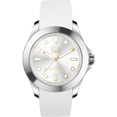 Ice Watch® Analogue 'Ice Steel - Classic - White Gold' Women's Watch (Medium) 020384