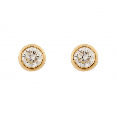 Orphelia Alexandria Women's Yellow-gold 18k Stud Earrings OD-5329/1 #1