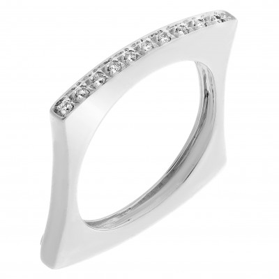 Orphelia® Women's White-Gold 18K Ring RD-3227 #1