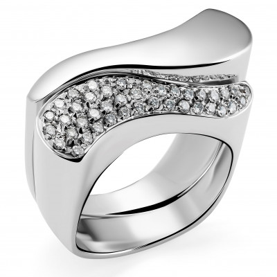 Orphelia® Women's White-Gold 18K Ring RD-3230 #1