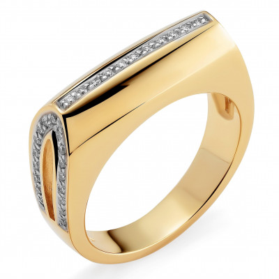Orphelia® Women's Yellow-Gold 18K Ring RD-33070 #1