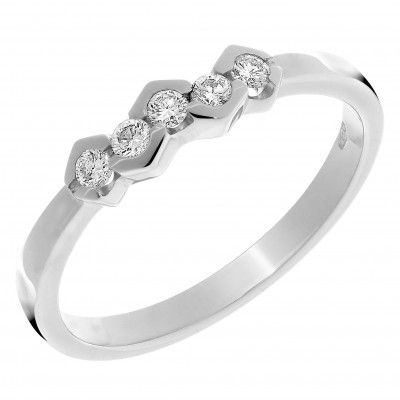 Orphelia® Women's White-Gold 18K Ring RD-33215/1 #1