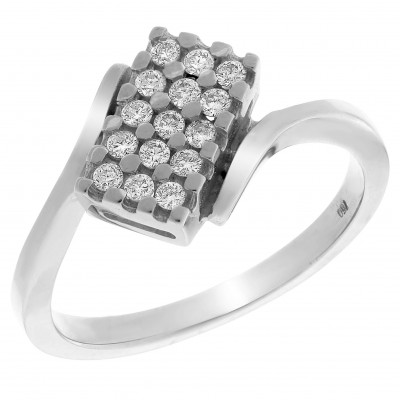 Orphelia® Women's White-Gold 18K Ring RD-33236 #1