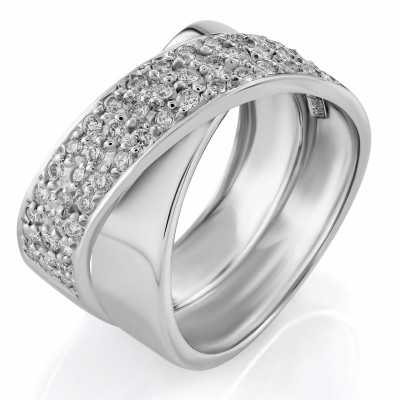 Orphelia® Women's White-Gold 18K Ring RD-33397 #1