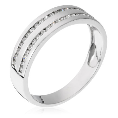 Orphelia® Women's White-Gold 18K Ring RD-3364 #1