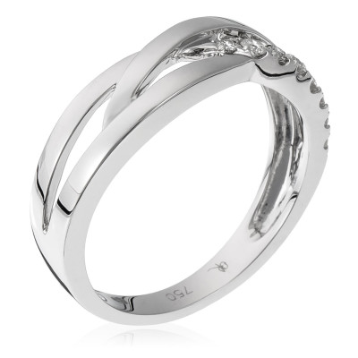 Orphelia® Women's White-Gold 18K Ring RD-3381 #1