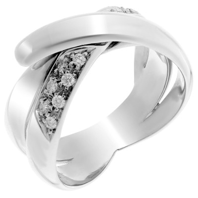 Orphelia® Women's White-Gold 18K Ring RD-3413 #1