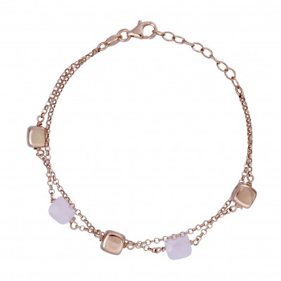 Orphelia® Women's Sterling Silver Bracelet - Rose ZA-7432 #1