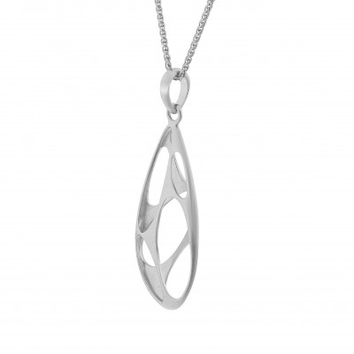 Orphelia® 'Ava' Women's Sterling Silver Chain with Pendant - Silver ZH-7374 #1
