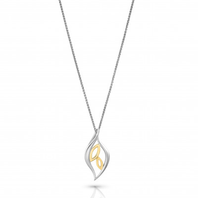 Orphelia® 'CHARLOTTE' Women's Sterling Silver Chain with Pendant - Silver/Gold ZH-7523 #1