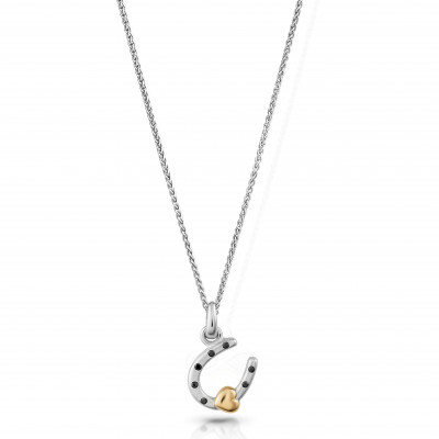 Orphelia® 'AURORA' Women's Sterling Silver Chain with Pendant - Silver/Gold ZH-7525 #1