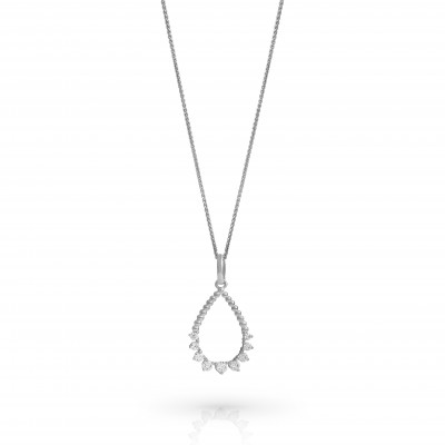 Orphelia Orphelia 'Petal' Women's Sterling Silver Chain with Pendant - Silver ZH-7564 #1
