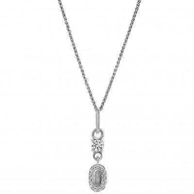 Orphelia® 'Lily' Women's Sterling Silver Pendant with Chain - Silver ZH-7582