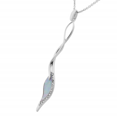 Orphelia® 'Zena' Women's Sterling Silver Chain with Pendant - Silver ZK-7172