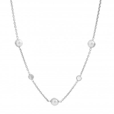 Orphelia® 'EMILIA' Women's Sterling Silver Necklace - Silver ZK-7380 #1