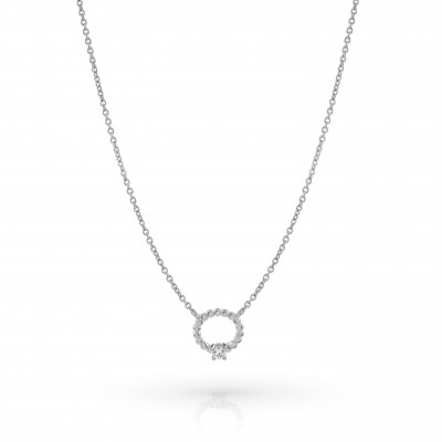 Orphelia Orphelia 'Premium' Women's Sterling Silver Necklace - Silver ZK-7562 #1