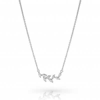 Orphelia® 'Charlene' Women's Sterling Silver Necklace - Silver ZK-7568 #1