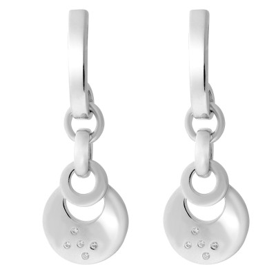 Orphelia Saga Women's Silver Drop Earrings ZO-7072 #1