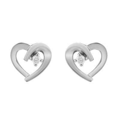 Orphelia Mera Women's Silver Stud Earrings ZO-7370 #1