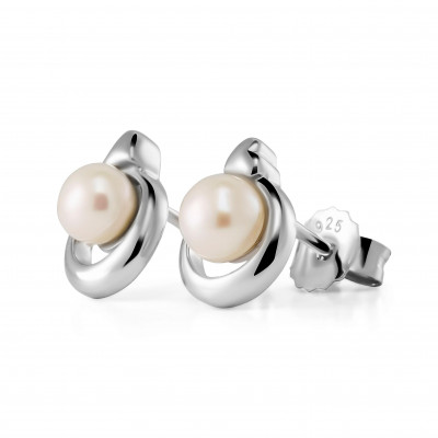 Orphelia® 'MATHILDE' Women's Sterling Silver Stud Earrings - Silver ZO-7510 #1