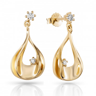 Orphelia Etoile Women's Silver Drop Earrings ZO-7524/G #1