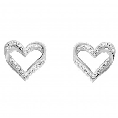 Orphelia® 'Cecilia' Women's Sterling Silver Stud Earrings - Silver ZO-7584