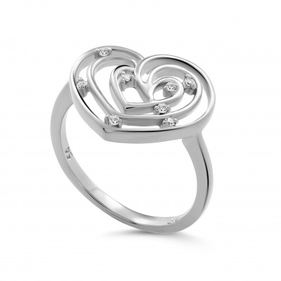 Orphelia® 'EUPHORIA' Women's Sterling Silver Ring - Silver ZR-7522 #1