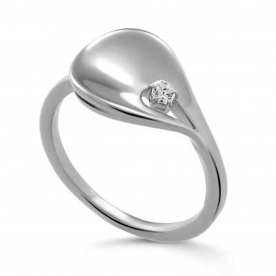 Orphelia® 'ETOILE' Women's Sterling Silver Ring - Silver ZR-7524 #1