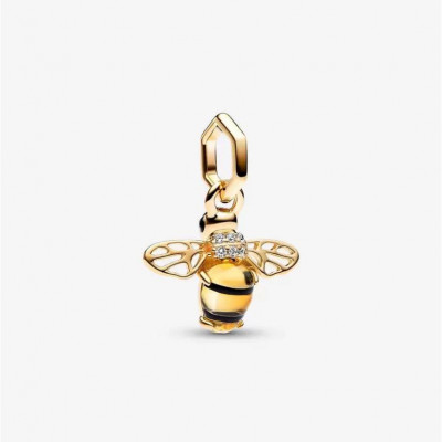 Pandora® 'Sparkling Bee' Women's Gold Plated Metal Charm - Gold 762672C01
