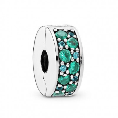 Pandora® Pandora Colours 'Pavé clip' Women's Sterling Silver Charm - Silver 791817MCZ