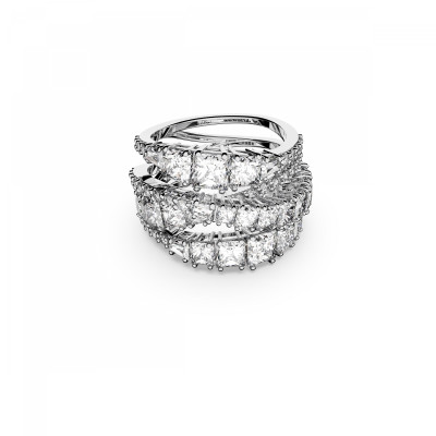Swarovski Women's Chroma Ruthenium-plated & Crystal Cocktail Ring In Black  | ModeSens