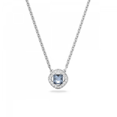 Swarovski® 'Angelic Square' Women's Base Metal Necklace - Silver 5662142