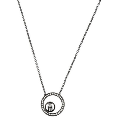 Tommy Hilfiger® Women's Stainless Steel Chain with Pendant - Black 2780521 #1