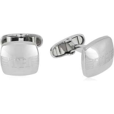 Tommy Hilfiger® Men's Stainless Steel Cufflinks - Silver 2790174 #1
