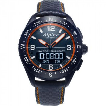 Alpina® Analogue-digital 'Alpinerx Smartwatch' Men's Watch AL-283LNO5NAQ6L #1