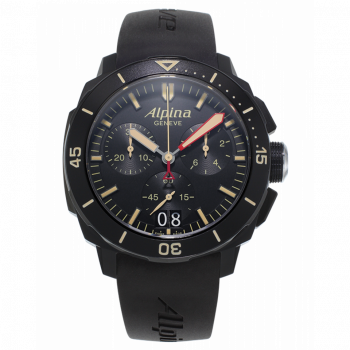 Alpina® Chronograph 'Seastrong Diver' Men's Watch AL-372LBBG4FBV6