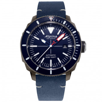 Alpina® Analogue 'Seastrong Diver' Men's Watch AL-525LNN4TV6